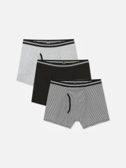 3-Pack Striped Waistband Boxer Briefs|Primark Clearance