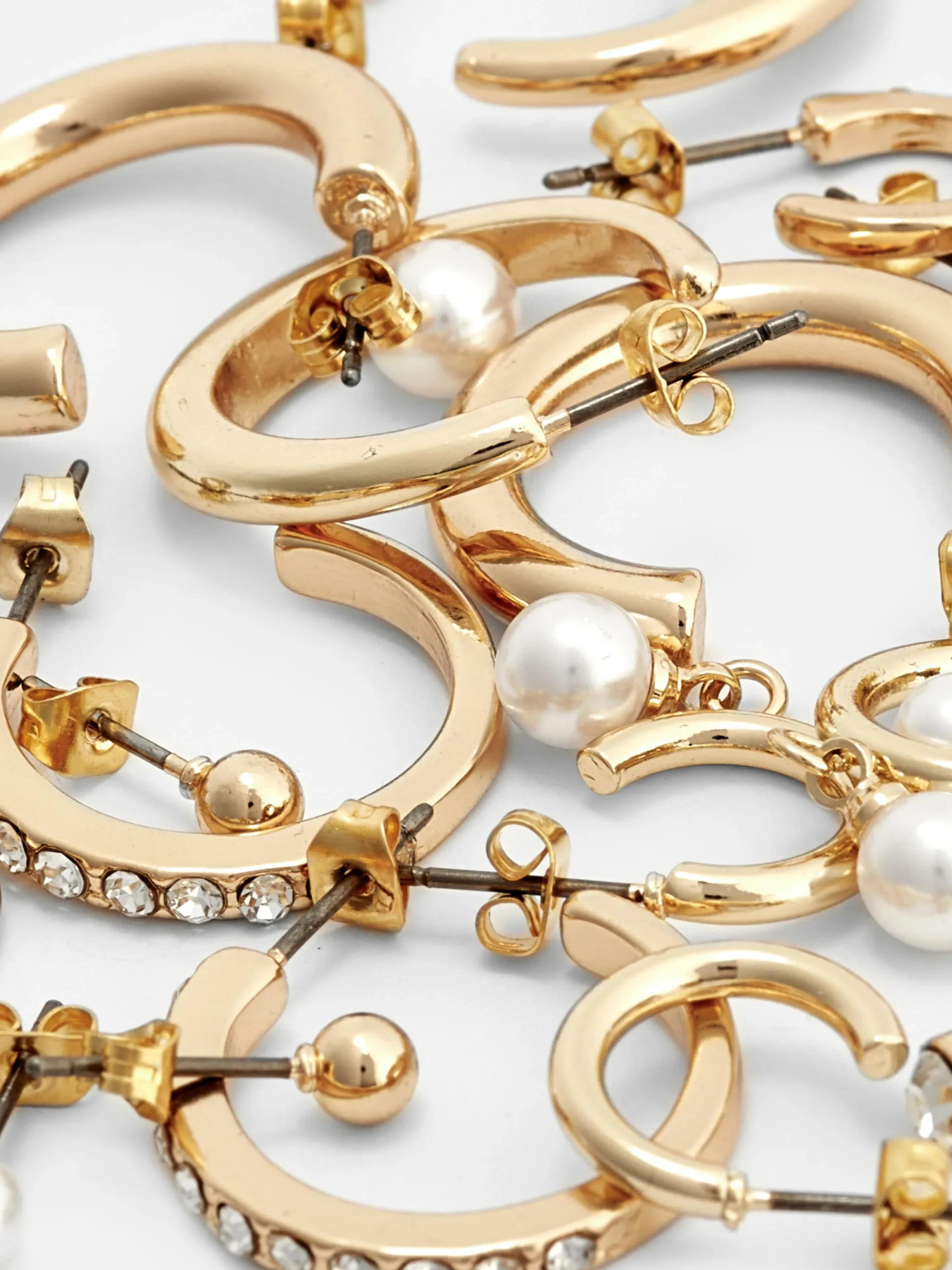 9-Pack Stud And Hoop Earrings|Primark Sale