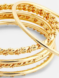 8-Pack Textured Bangles|Primark Online