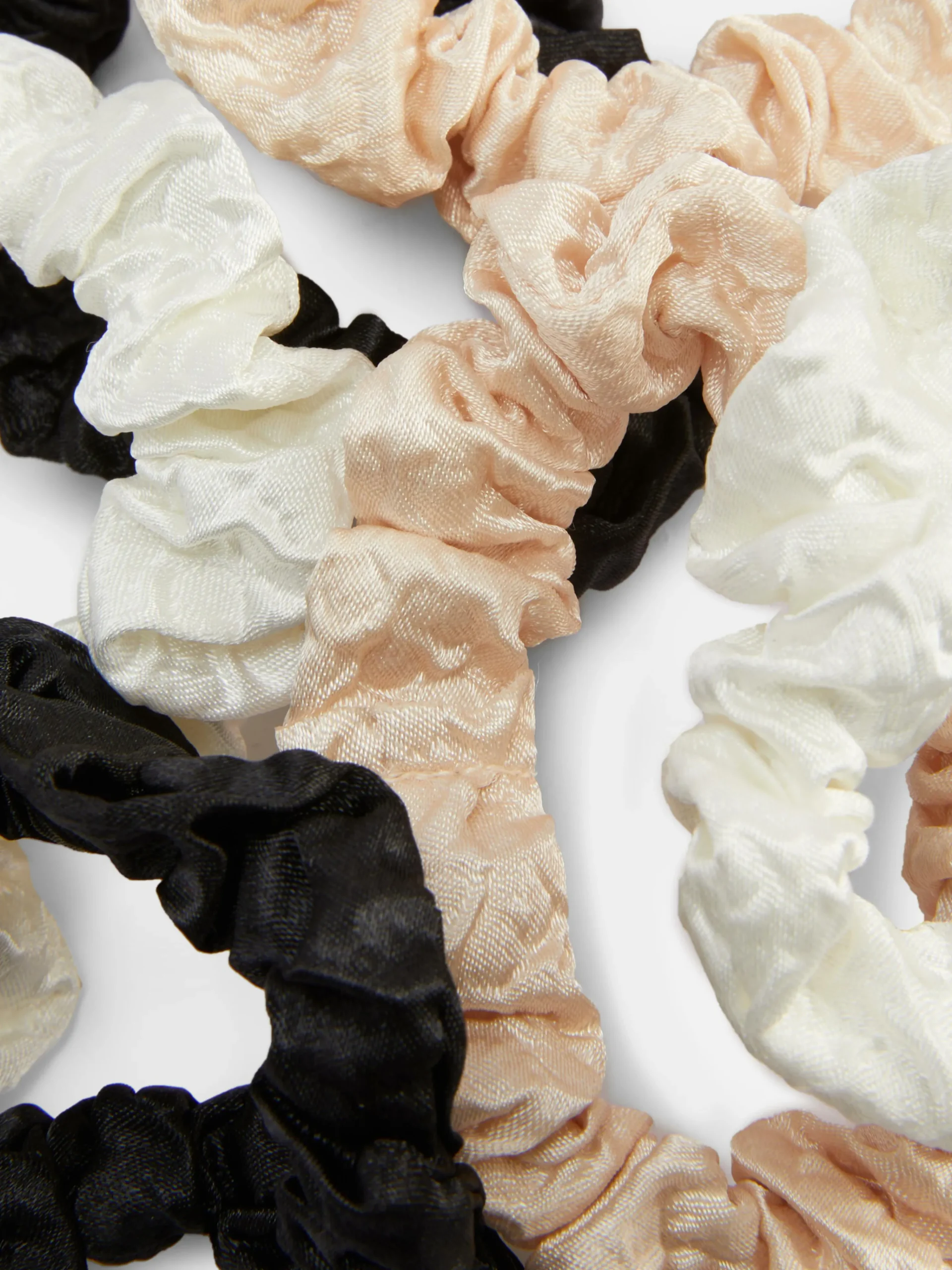 6-Pack Textured Micro Scrunchies|Primark