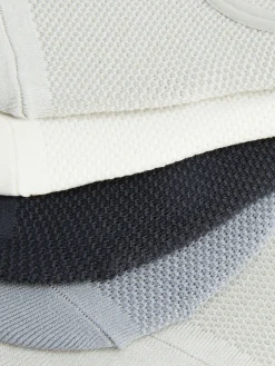 5-Pack Textured Tonal Footie Socks|Primark Discount
