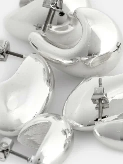3-Pack The Edit Puffy Drop Earrings|Primark Hot