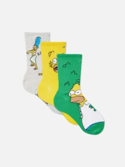 3-Pack The Simpsons Crew Socks|Primark Outlet