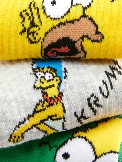 3-Pack The Simpsons Crew Socks|Primark Outlet