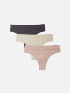 3-Pack Tonal Seamless Thongs|Primark Online