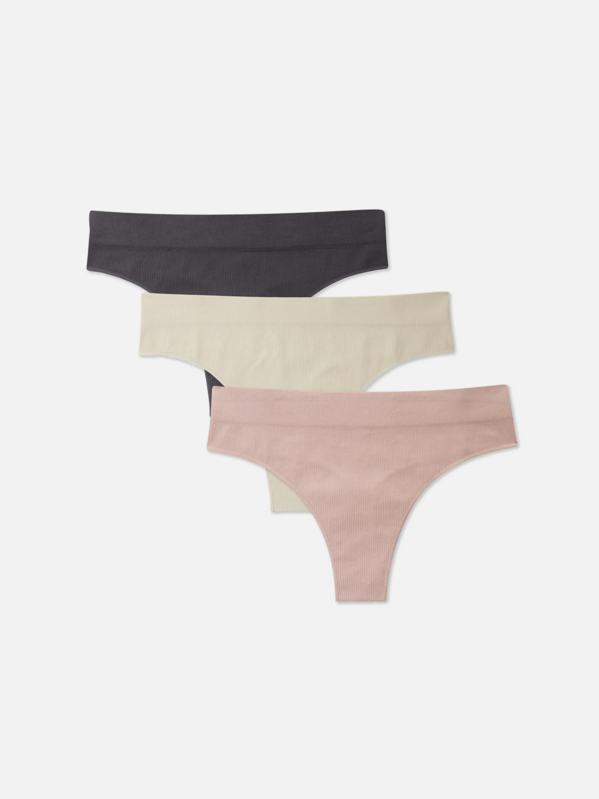 3-Pack Tonal Seamless Thongs|Primark Online