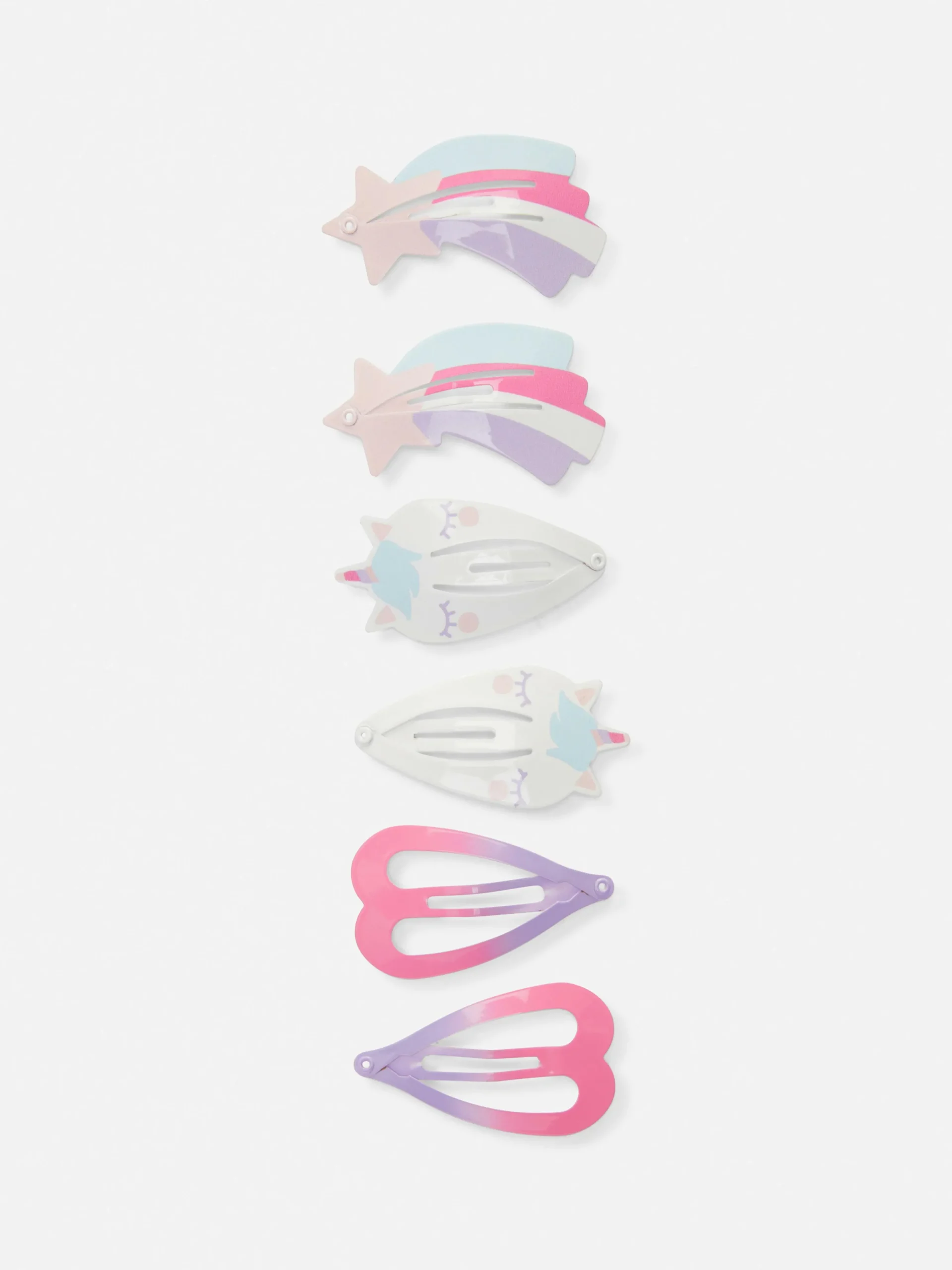 6-Pack Unicorn Snap Hair Clips|Primark New