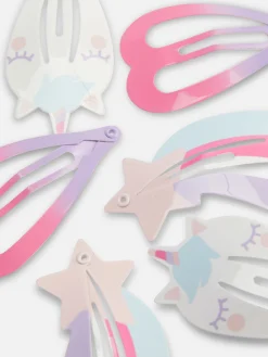 6-Pack Unicorn Snap Hair Clips|Primark New