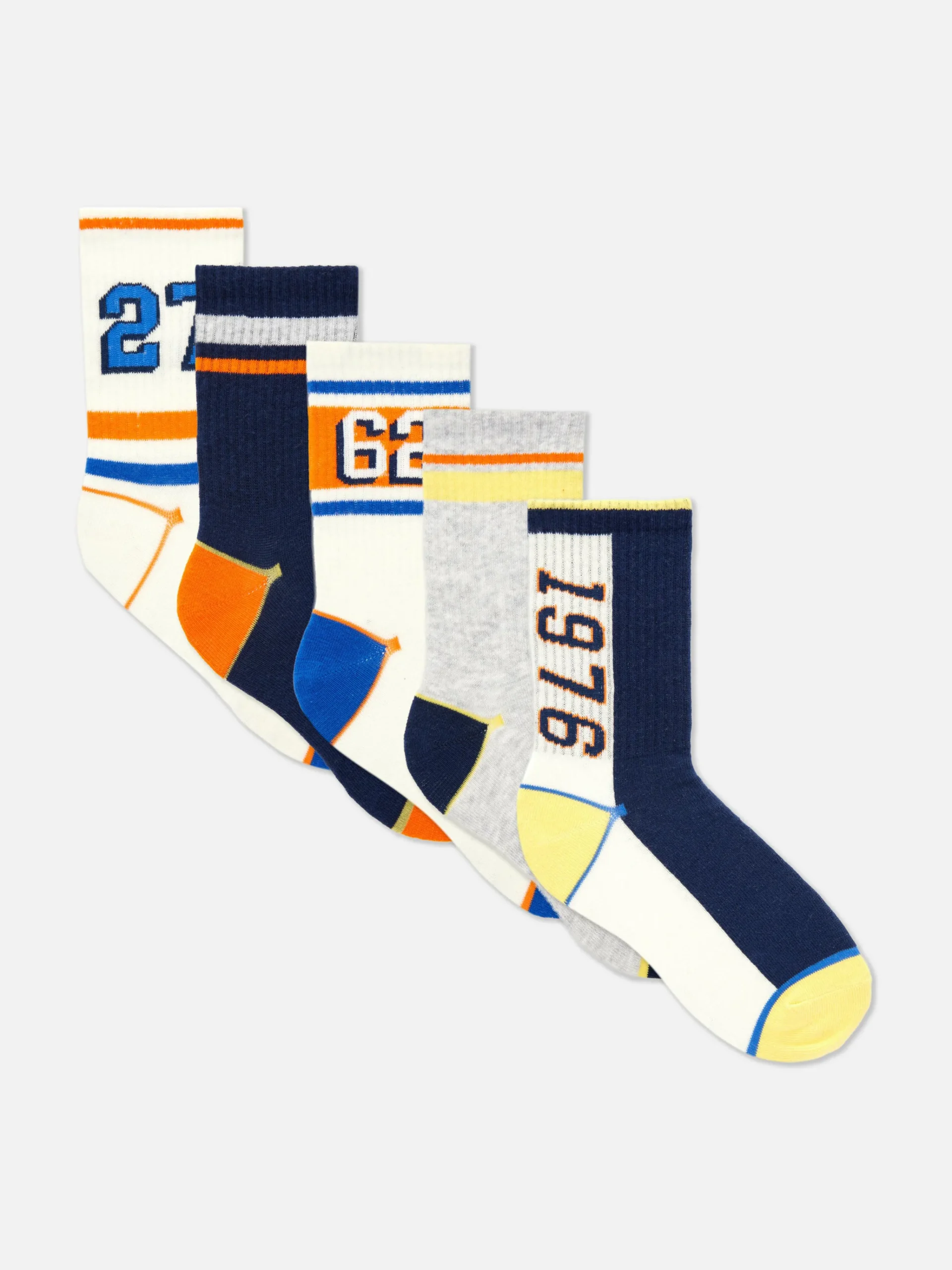 5-Pack Varsity Ankle Socks|Primark Online