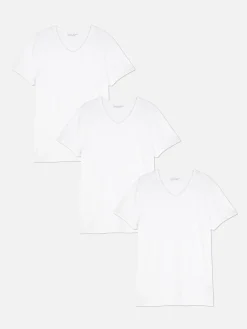 3-Pack V-Neck Base T-Shirts|Primark Online