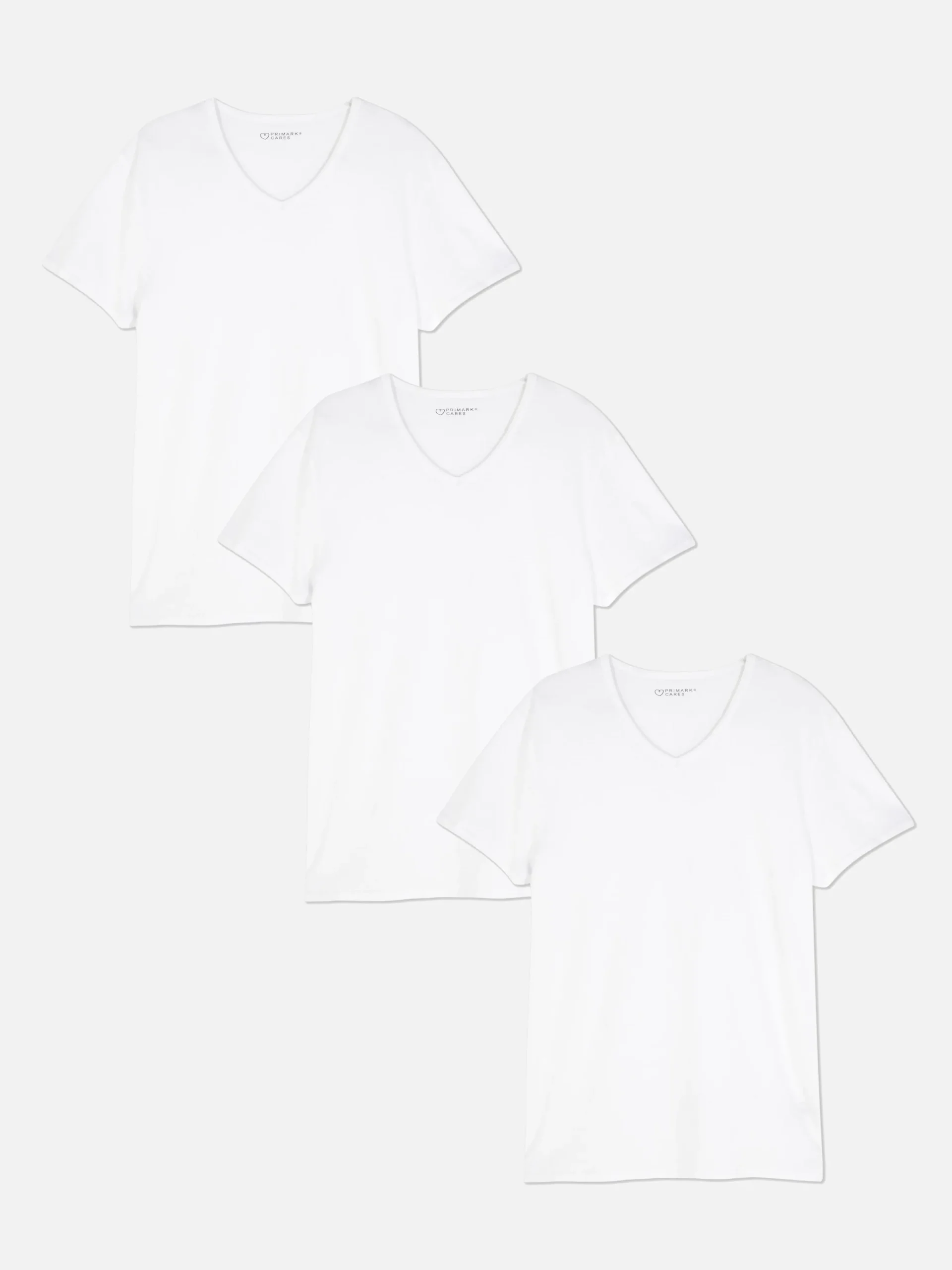 3-Pack V-Neck Base T-Shirts|Primark Online