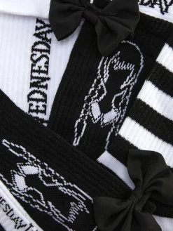 3-Pack Wednesday Addams Crew Socks|Primark Online