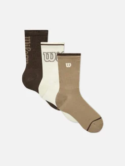 3-Pack Wilson Cushioned Crew Socks|Primark Best