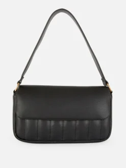 Padded Faux Leather Shoulder Bag|Primark Outlet