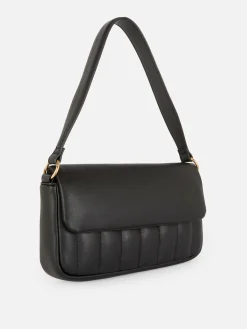 Padded Faux Leather Shoulder Bag|Primark Outlet
