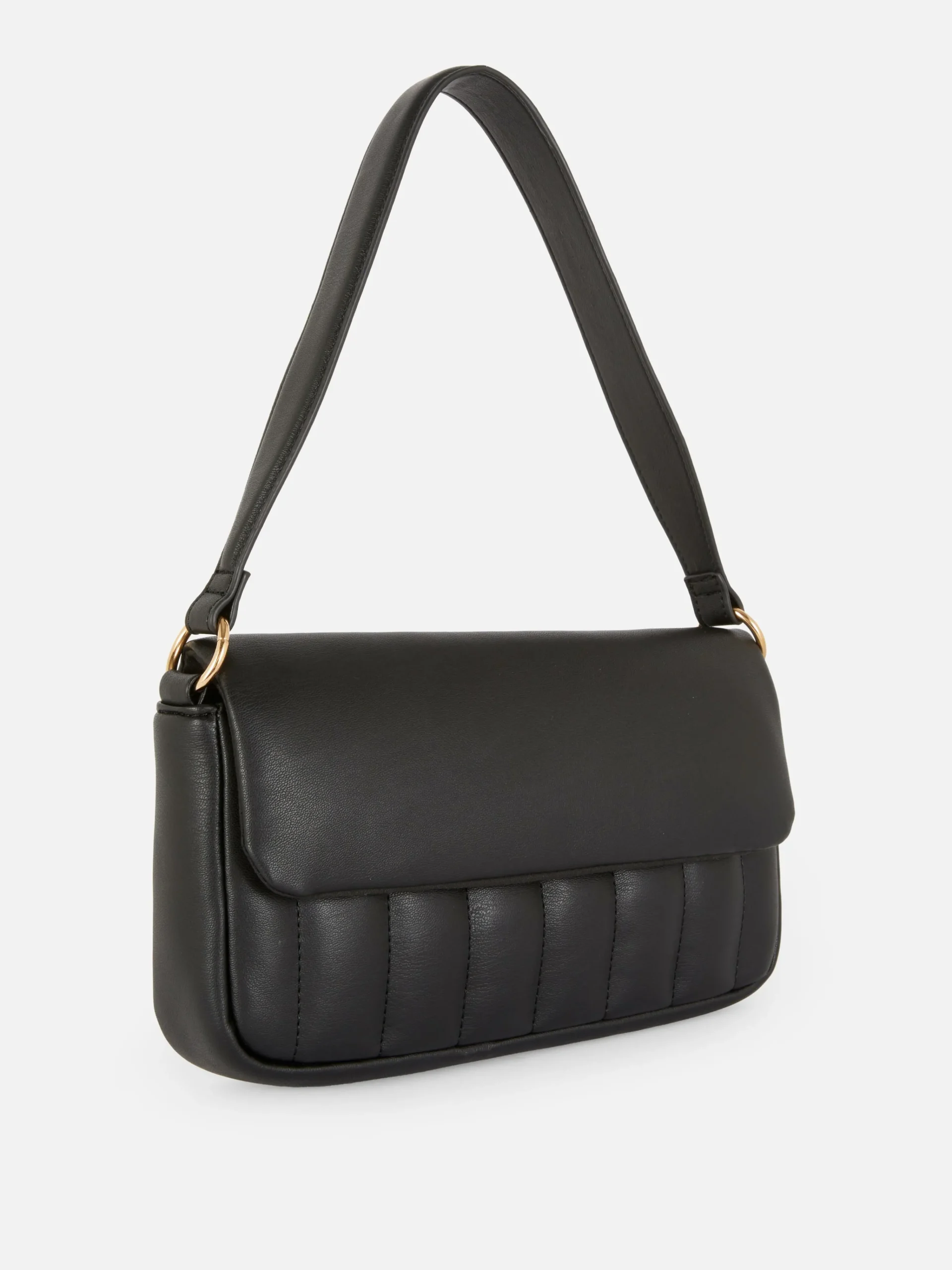 Padded Faux Leather Shoulder Bag|Primark Outlet