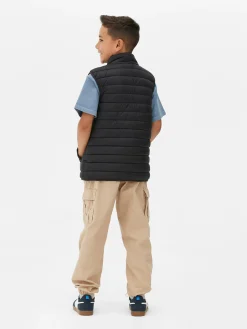 Padded Zip Vest|Primark Clearance