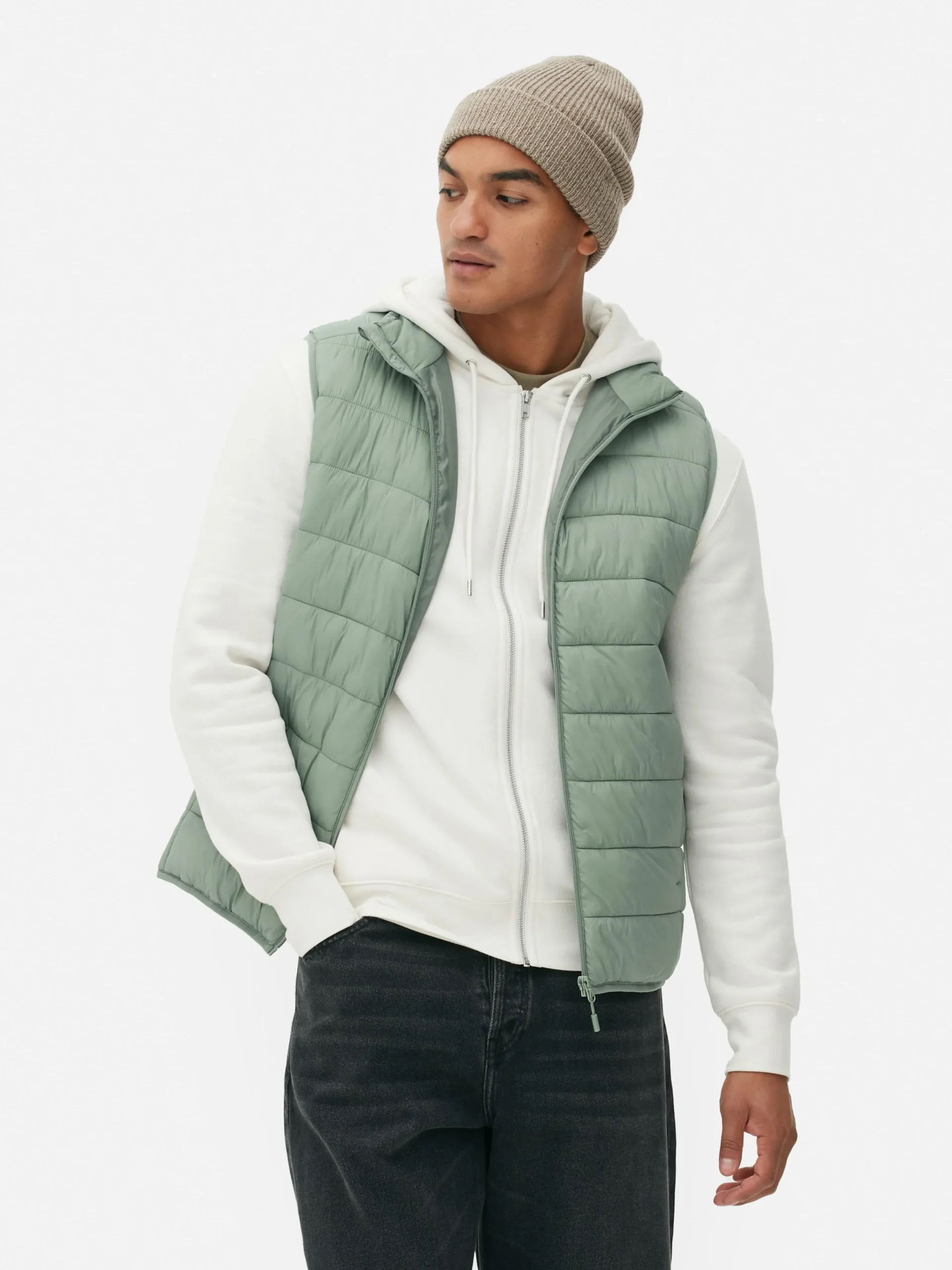 Padded Zip Vest|Primark Hot