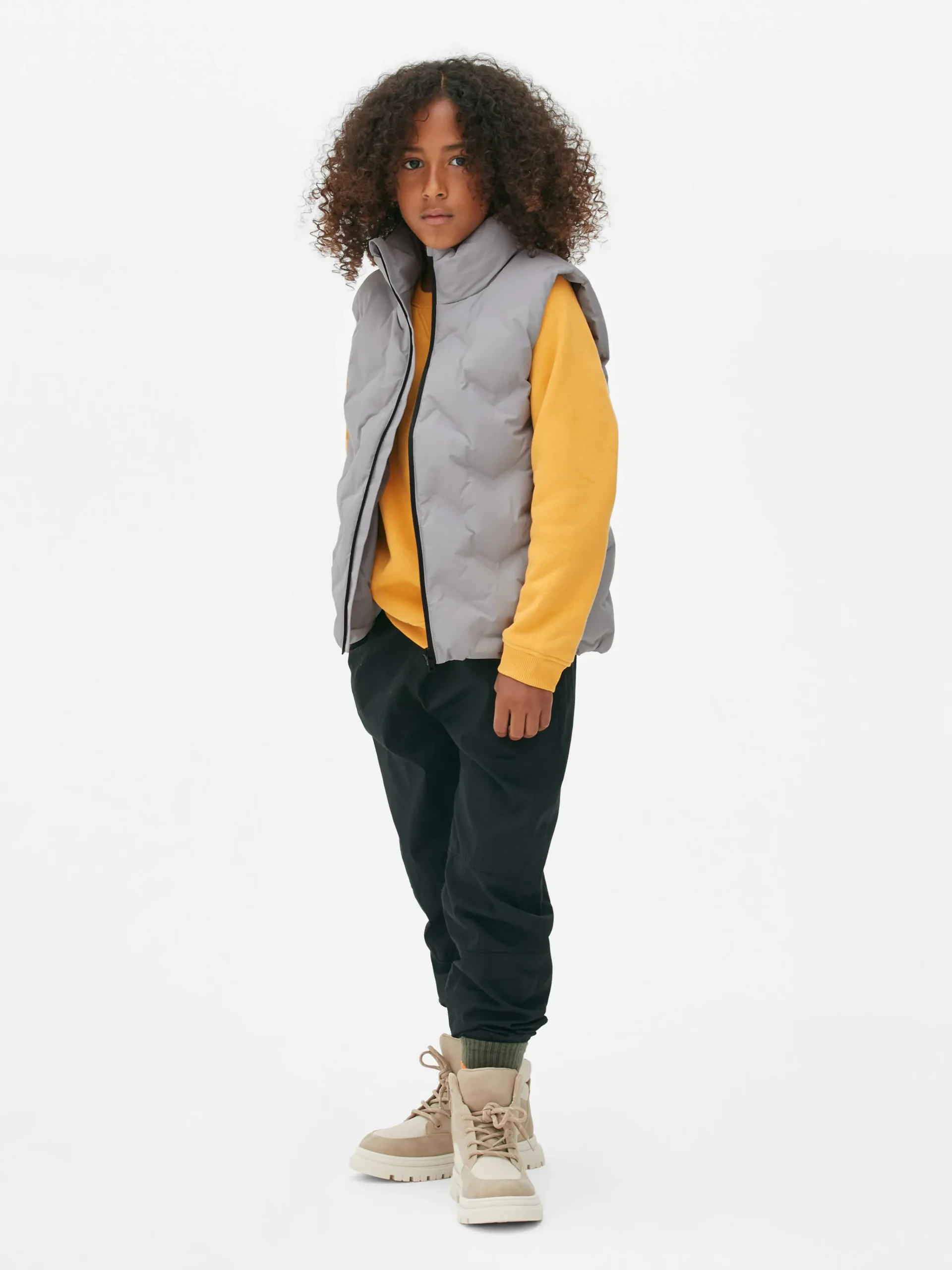 Padded Zip Vest|Primark Online