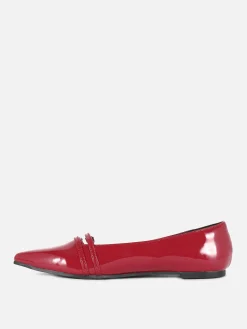 Patent Pointed Toe Ballet Flats|Primark Online