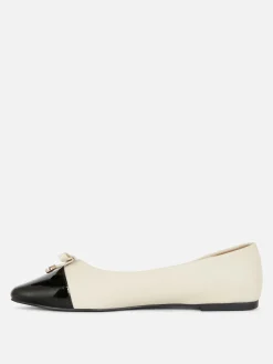 Patent Toe Ballet Flats|Primark Discount