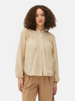 Patterned Peasant Blouse|Primark Outlet