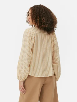 Patterned Peasant Blouse|Primark Outlet