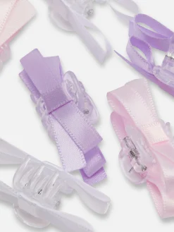 6pk Bow Bulldog Hair Clips|Primark Clearance