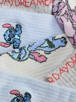 3pk Disney’s Stitch Crew Socks|Primark Outlet