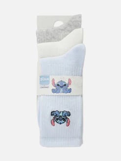 3pk Disney’s Stitch Crew Socks|Primark Outlet