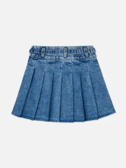Pleated Denim Skirt|Primark Clearance