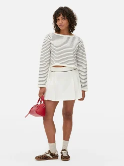 Pleated Tennis Mini Skirt|Primark New