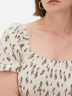 Plissé Shirred Mini Dress|Primark