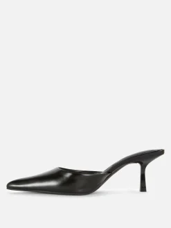 Pointed Mule Kitten Heels|Primark