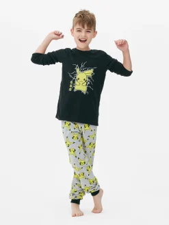Pokémon Pikachu T-Shirt And Bottoms Pajamas|Primark Clearance