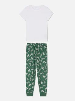 Printed Jersey Short Sleeve Pajamas|Primark Online