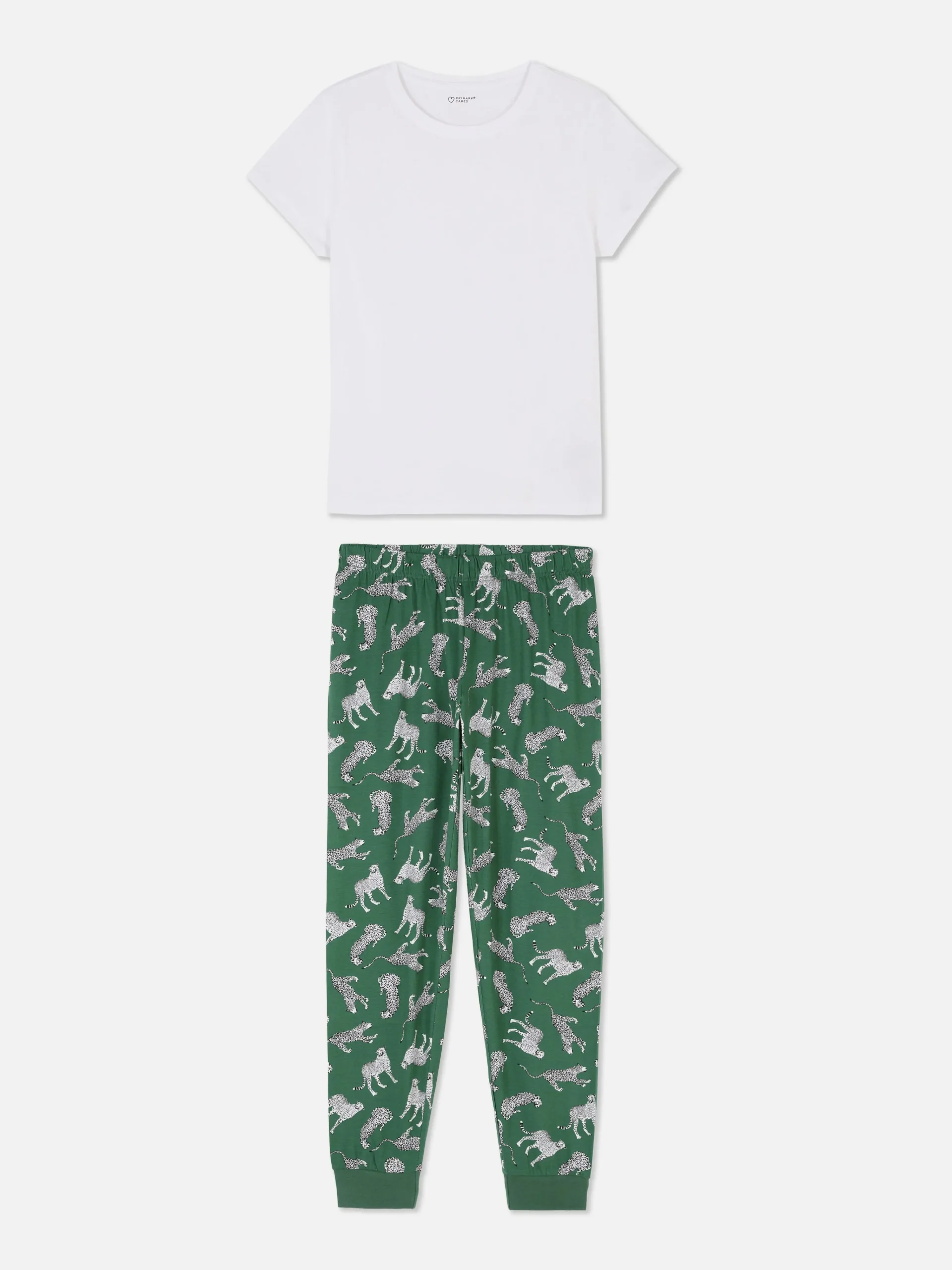 Printed Jersey Short Sleeve Pajamas|Primark Online