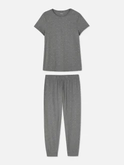 Printed Jersey Short Sleeve Pajamas|Primark Outlet