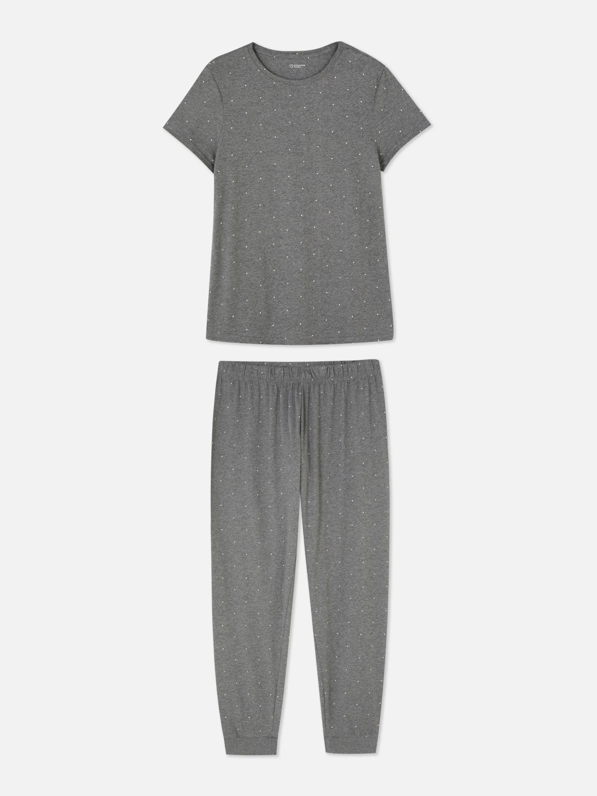 Printed Jersey Short Sleeve Pajamas|Primark Outlet
