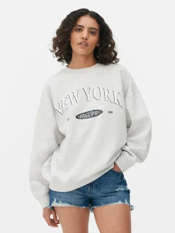 Printed Oversized Sweatshirt|Primark Hot