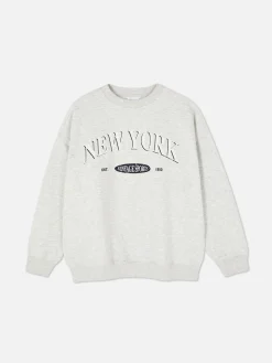 Printed Oversized Sweatshirt|Primark Hot