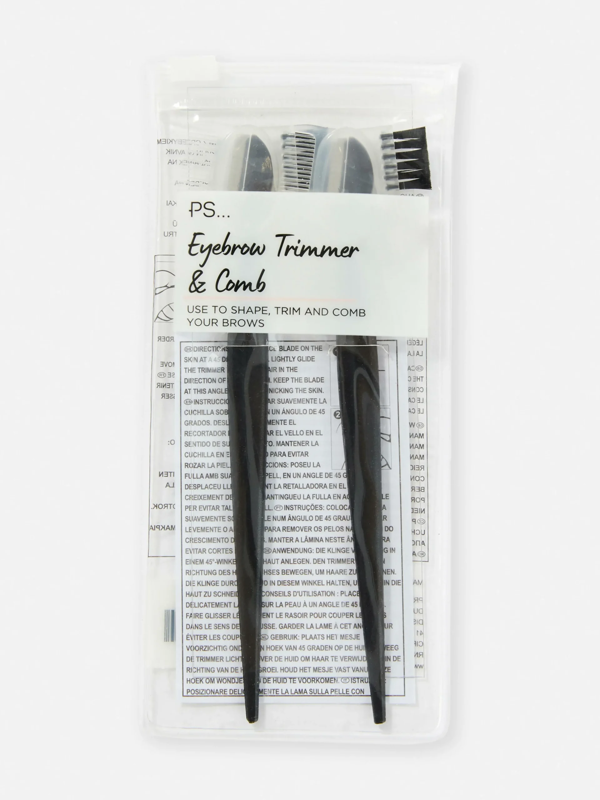 PS Eyebrow Trimmer And Comb|Primark Outlet