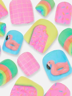 PS Mini Pool Party Press On Nails|Primark Sale