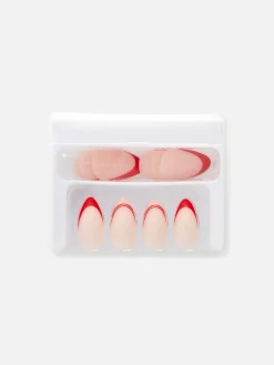 PS Pointed Gloss Contrast Tip Faux Nails|Primark Sale