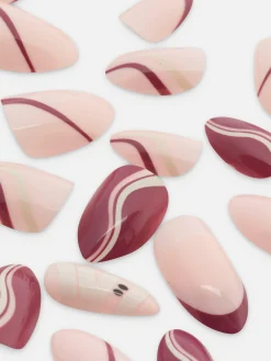 PS Swirled Almond Gloss Faux Nails|Primark Clearance