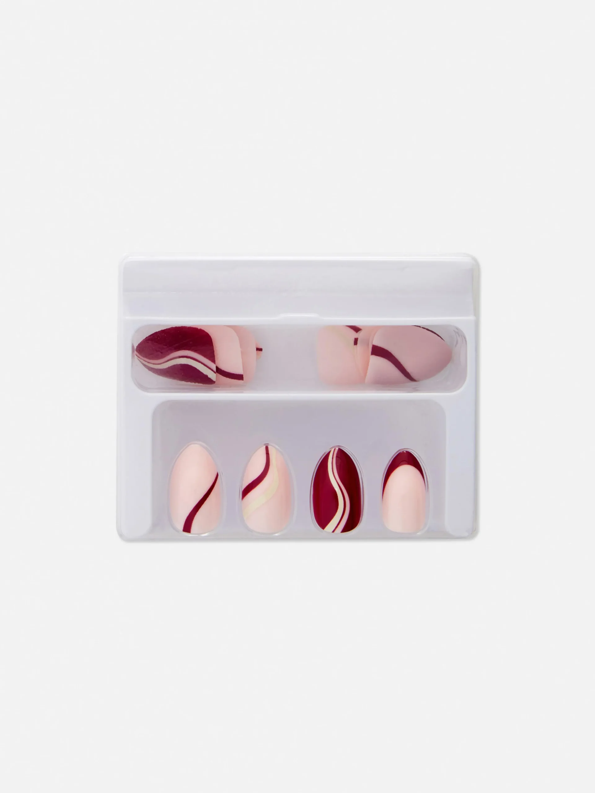PS Swirled Almond Gloss Faux Nails|Primark Clearance