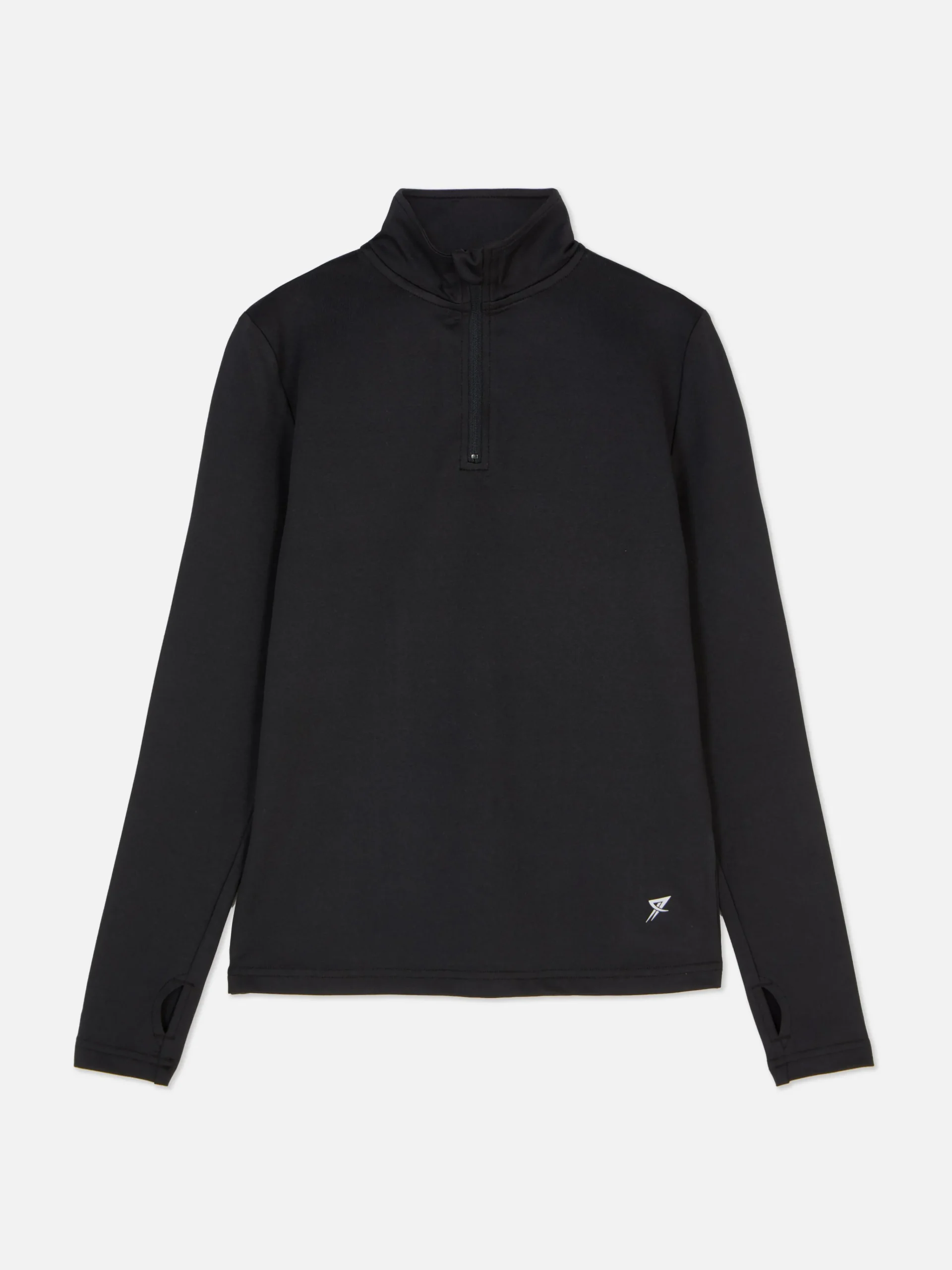 Quarter Zip Track Top With Thumb Holes|Primark Sale
