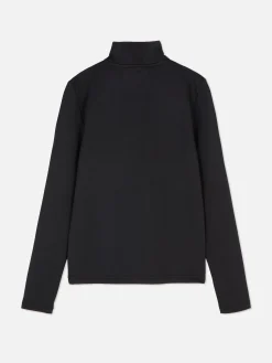 Quarter Zip Track Top With Thumb Holes|Primark Sale