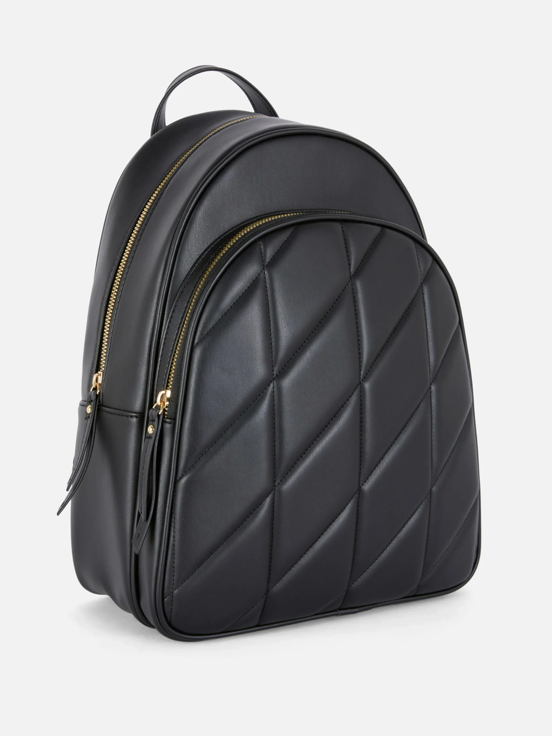 Quilted Faux Leather Backpack|Primark Online