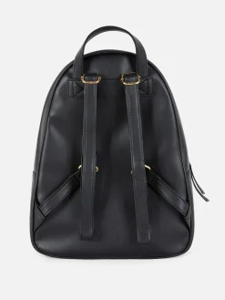 Quilted Faux Leather Backpack|Primark Online